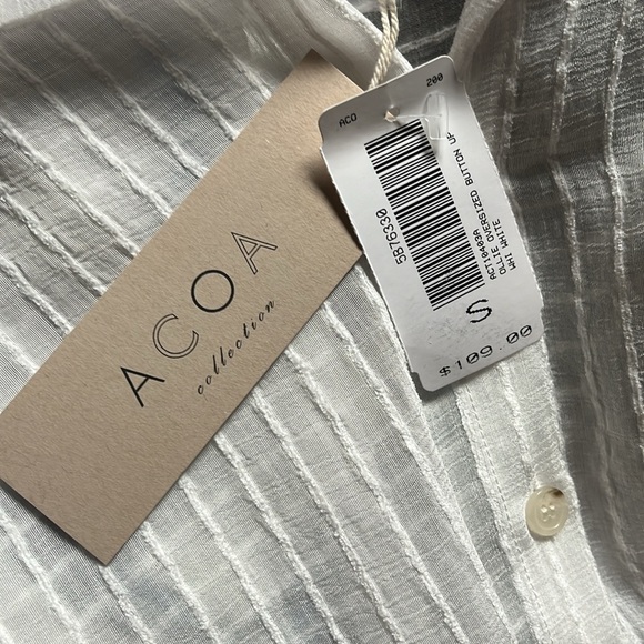 Ollie oversized button up white shirt - Picture 5 of 8